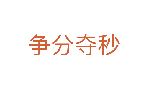 爭(zhēng)分奪秒